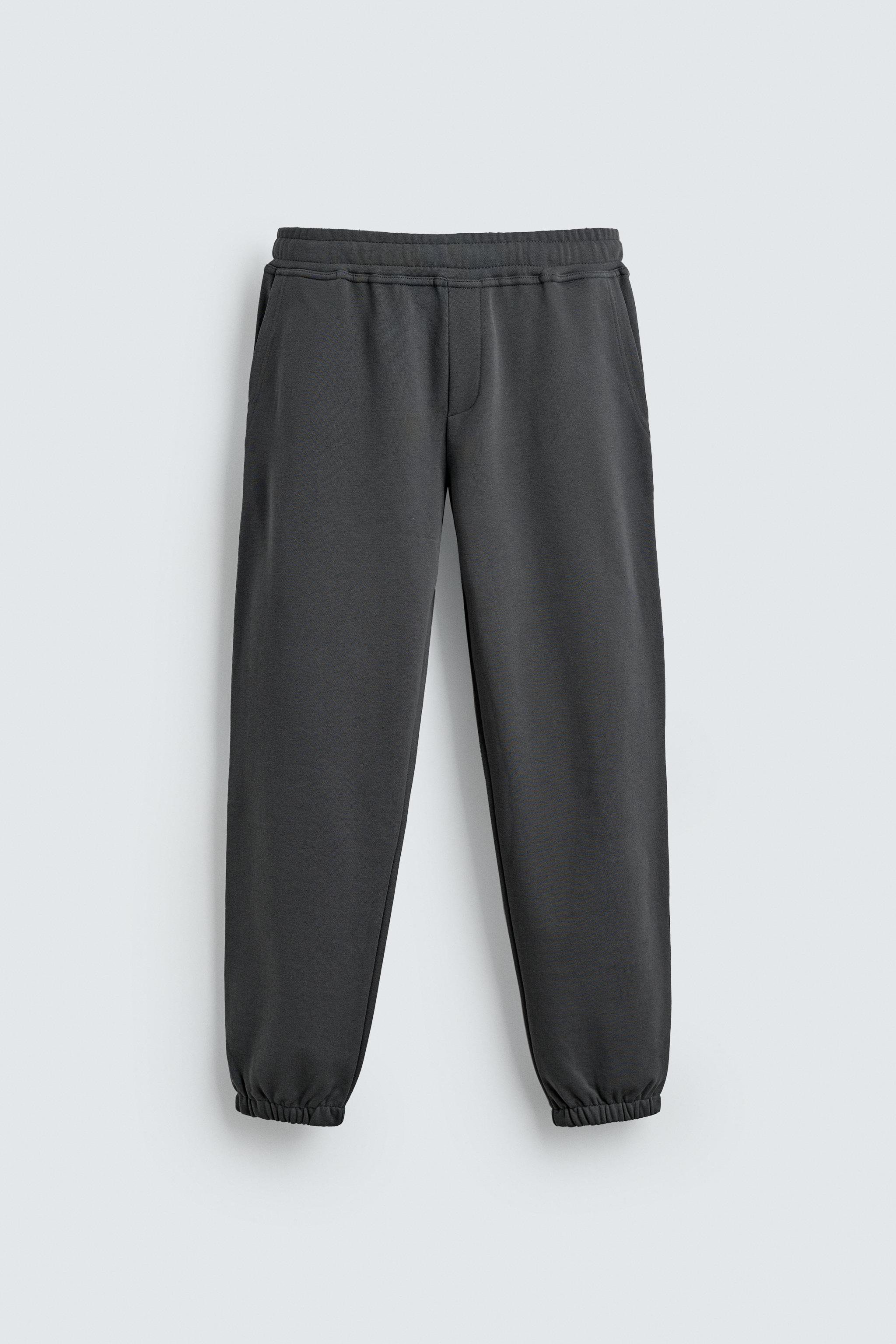 BASIC REGULAR FIT JOGGERS — Dark anthracite