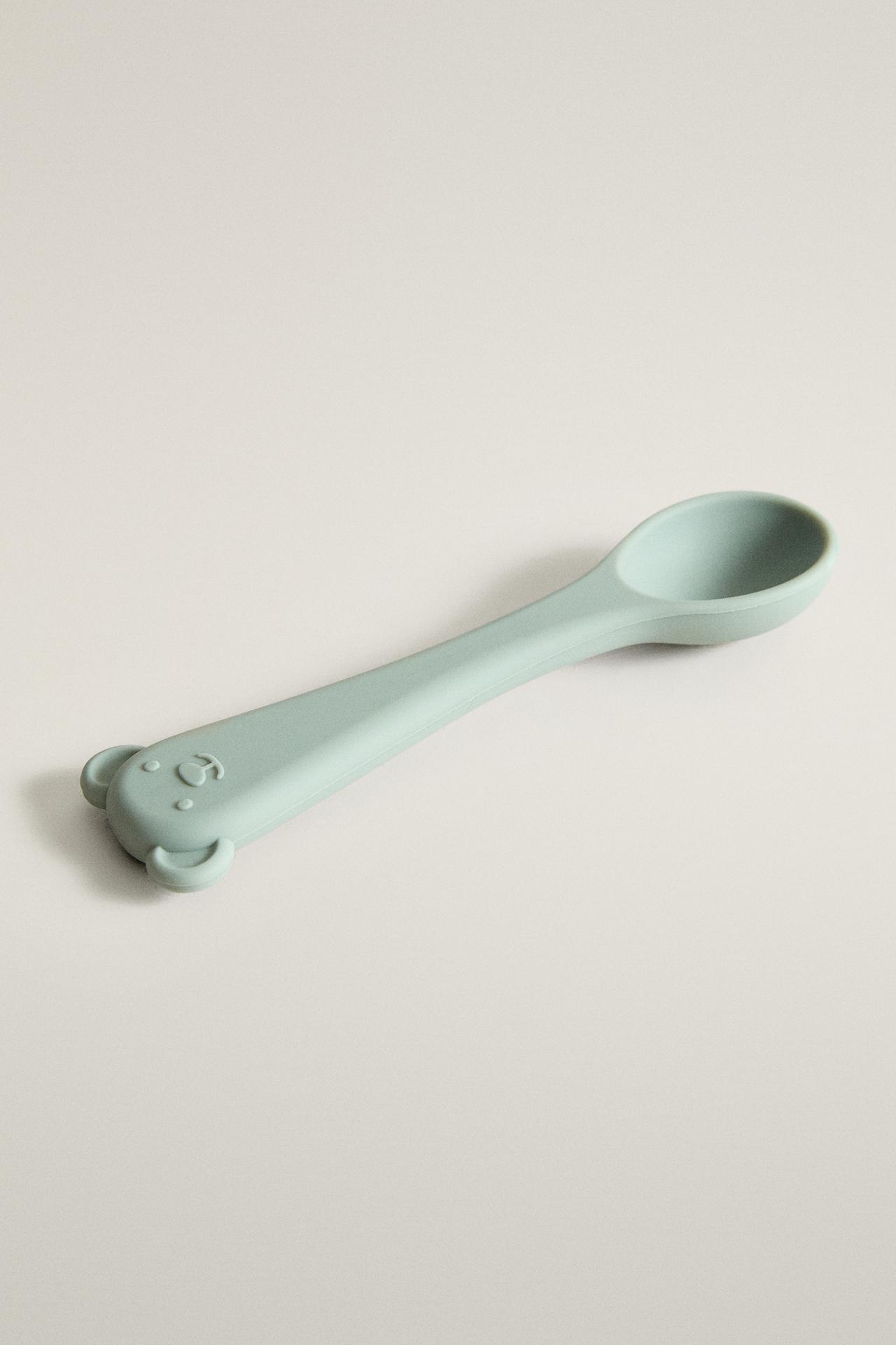 KIDS SILICONE SPOON — Blue