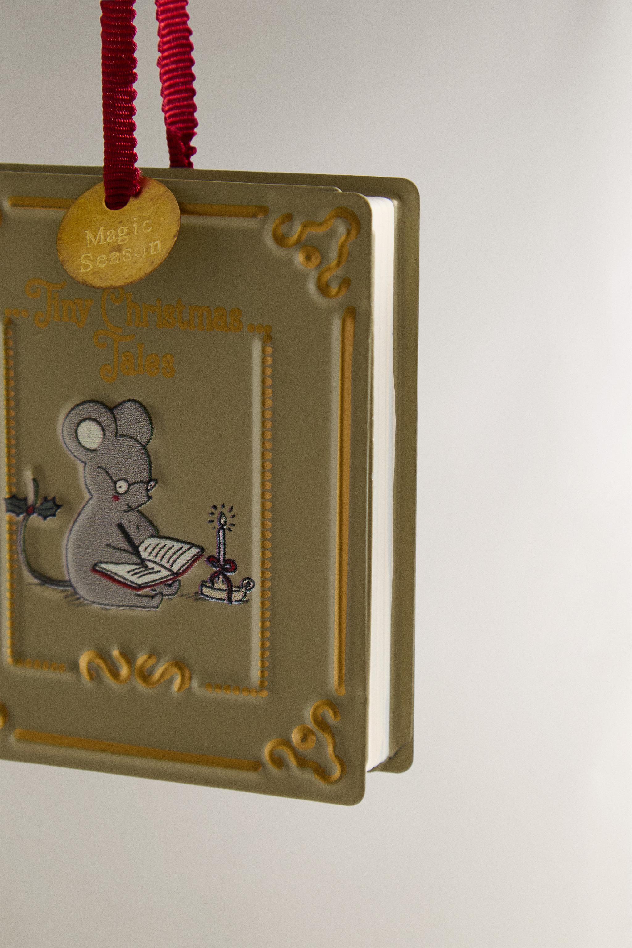 SET OF IRON BOOK CHRISTMAS TREE ORNAMENTS (SET OF 3)