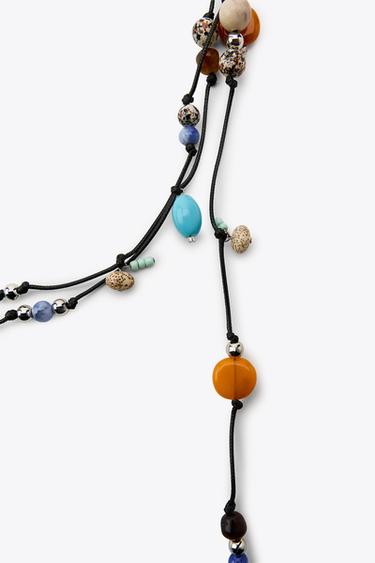 COLLIER LACET MULTIPOSITION FANTAISIE - Multicolore de Zara - Image 1