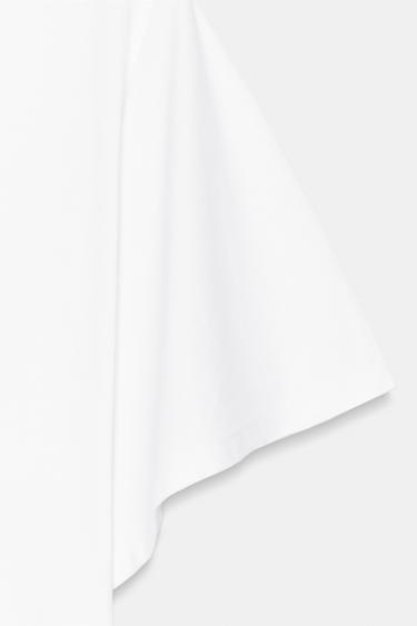 CAPE SLEEVE T-SHIRT - White by Zara - Image 2