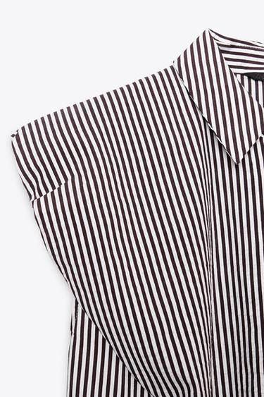 STRIPED SLEEVELESS SHIRT - 178 by Zara - Image 7