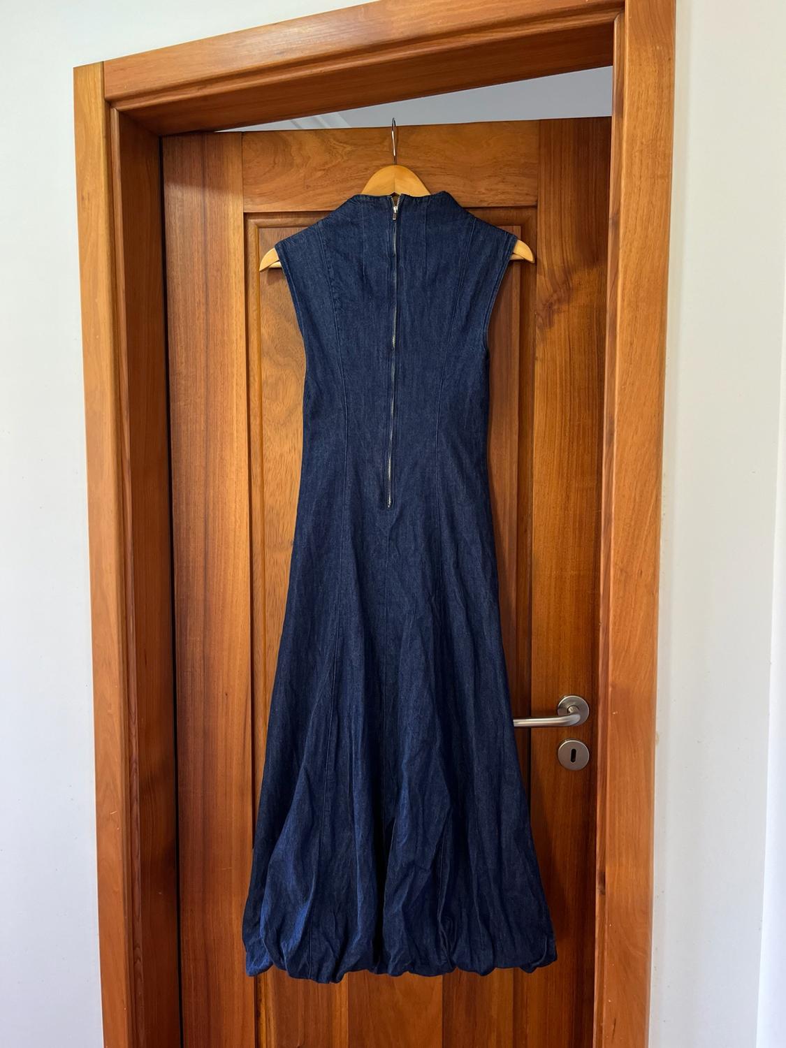 DENIM BALLOON DRESS - Image 2