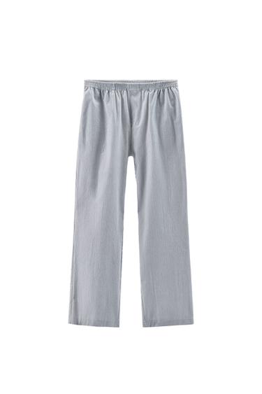 STRIPED PYJAMA STYLE TROUSERS