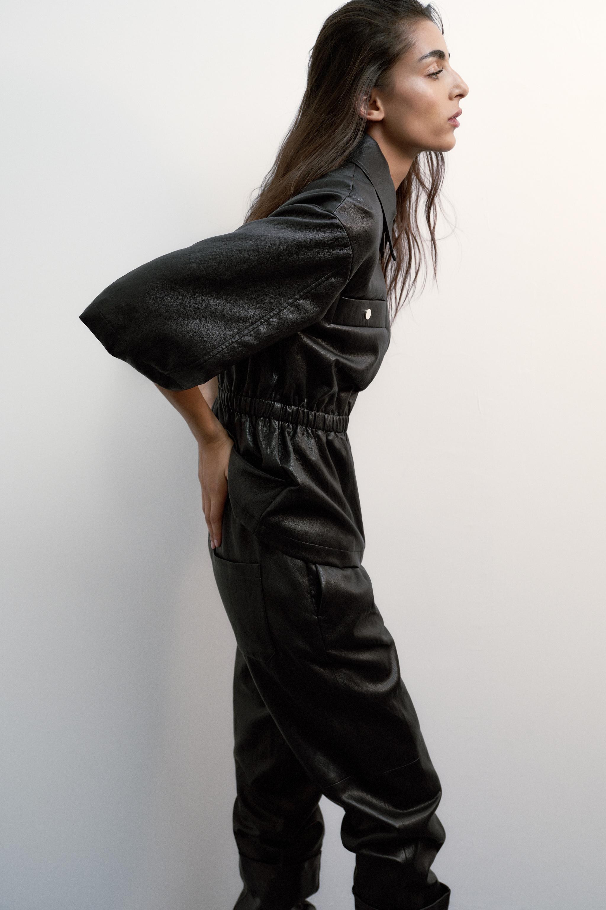 フェイクレザーブレザー - ブラック | ZARA Japan / 日本