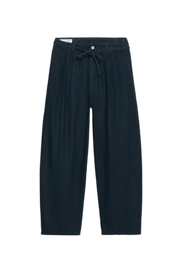 JEANS WIDE FIT PLIEGUES SOSHIOTSUKI x ZARA - Zara 인디고