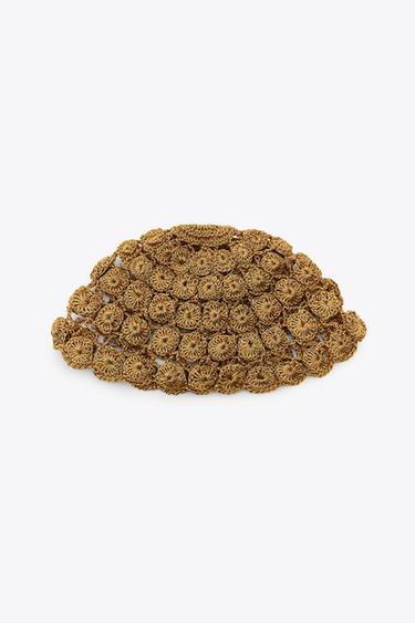 CROCHET BEAD CAP LIMITED EDITION - Golden by Zara