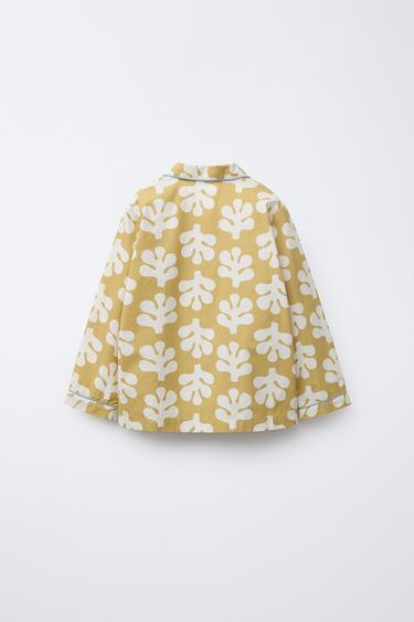 3-6 YEARS/ SHAPES PRINT SHIRT AND TROUSER PYJAMAS - Green by Zara - Image 2