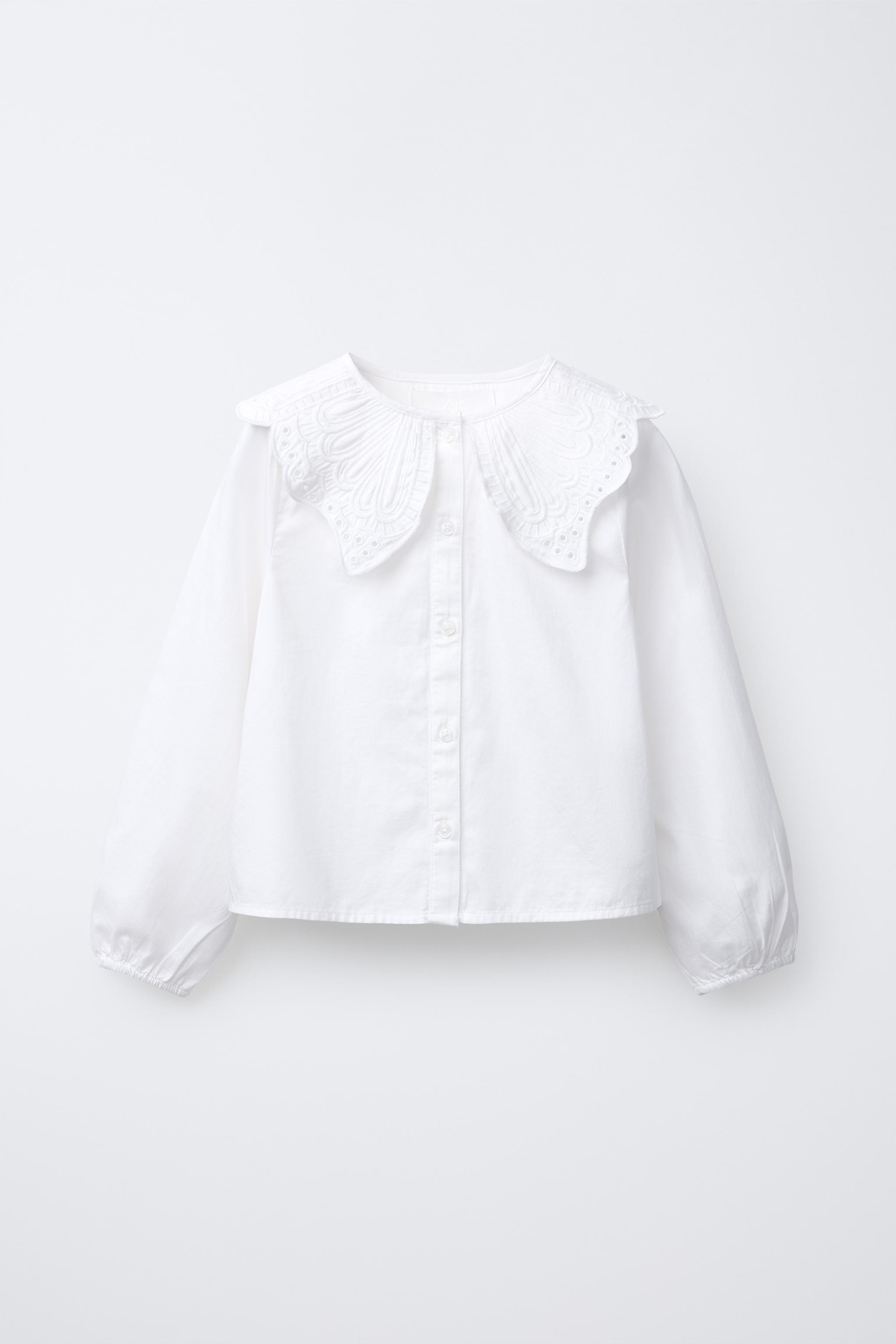 ANDMARY ♡ Kitty frill blouse white ANDMARY】Kitty frill blouse