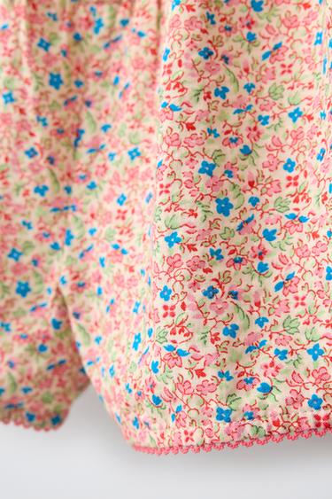 FLORAL PRINT BERMUDA SHORTS - Multicoloured by Zara - Image 3