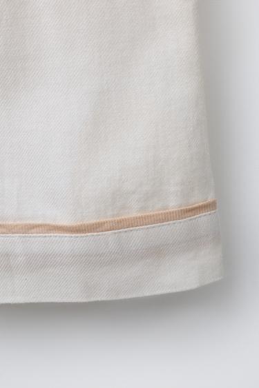 2-6 ANS/ PYJAMA LISERÉS CONTRASTÉS - Écru de Zara - Image 7