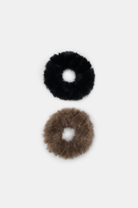 PACK 2 COLETEROS EFECTO PELO - Negro de Zara - Imagen 0