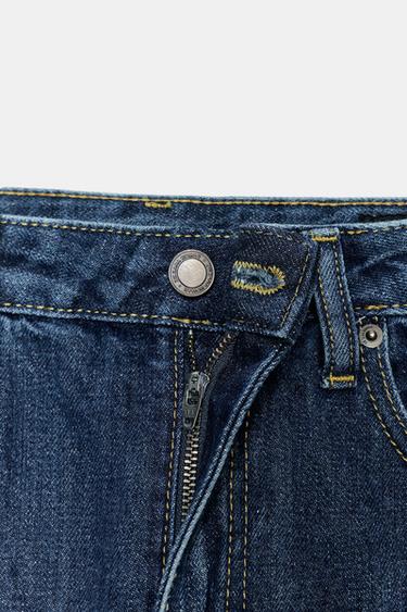 JEANS ZW COLLECTION BARREL MITTELHOHER BUND - Mittelblau von Zara