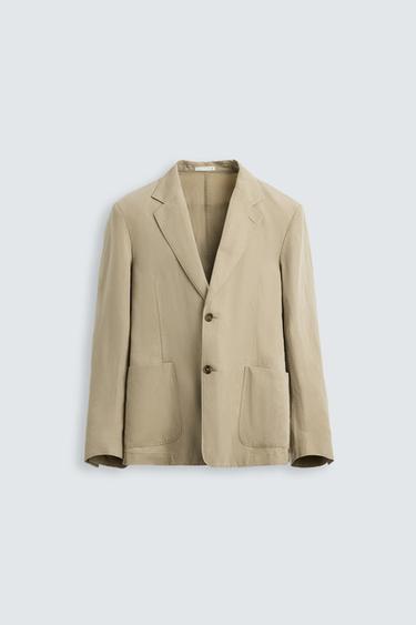 WASHED SUIT BLAZER - Beige by Zara