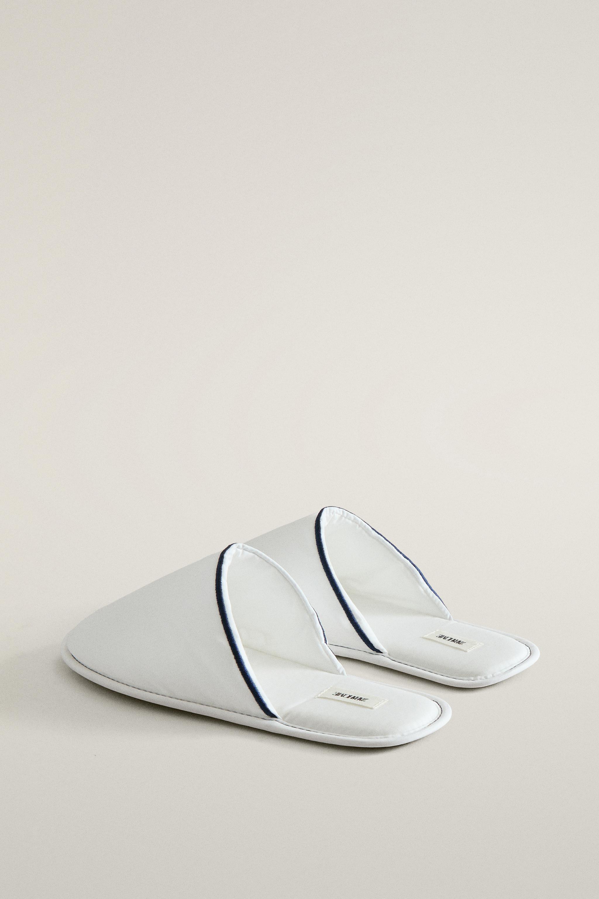 SCALLOPED MULE SLIPPERS