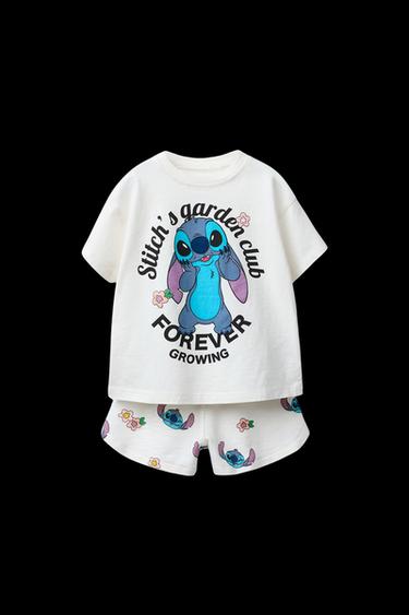 Zara LILO & STITCH © DISNEY T-SHIRT AND SHORTS MATCHING SET - Oyster-white - Image 0