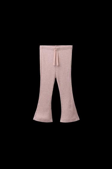 SHINY FLARE LEGGINGS - Pink marl by Zara
