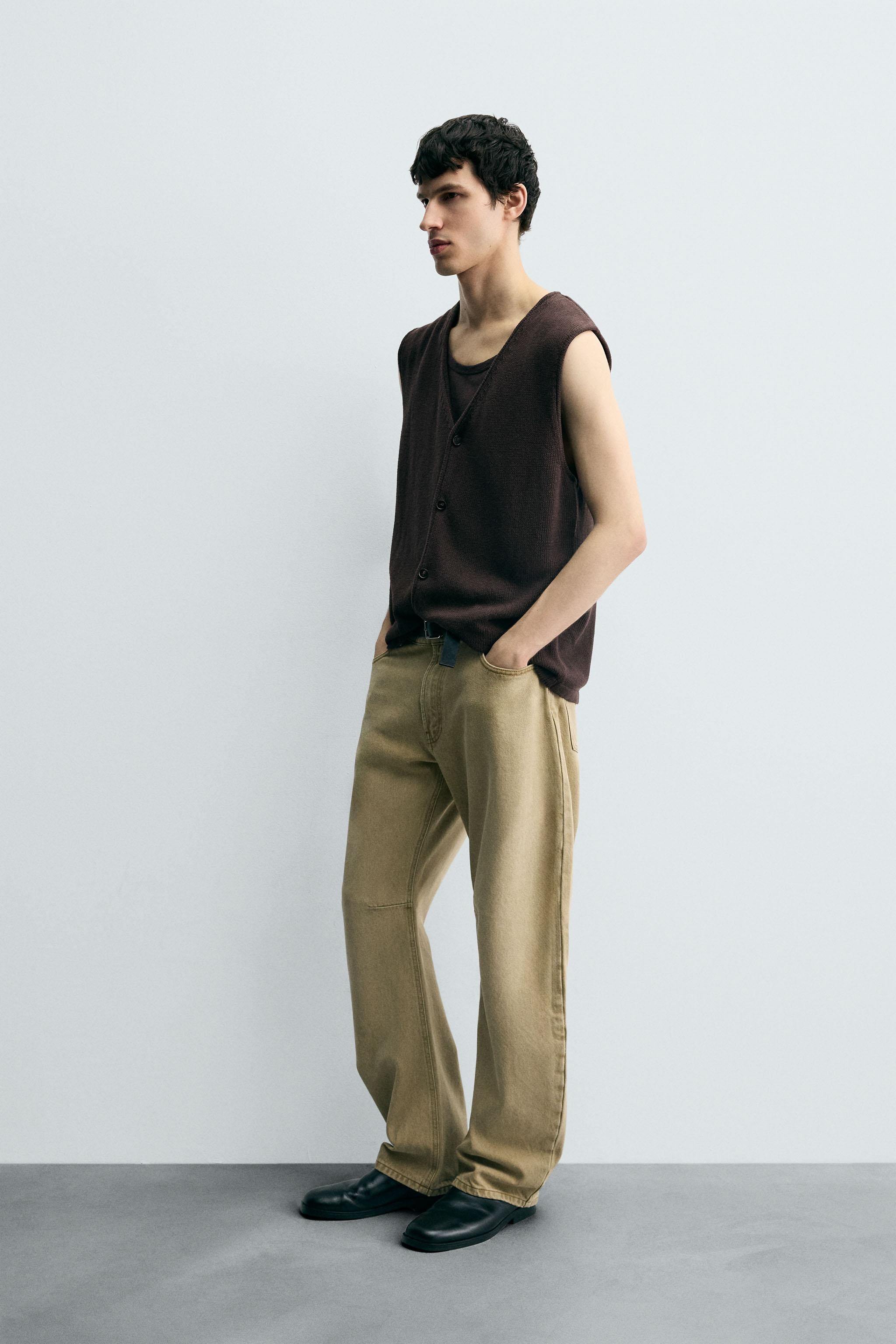 COTTON KNIT VEST - Brown | ZARA United States