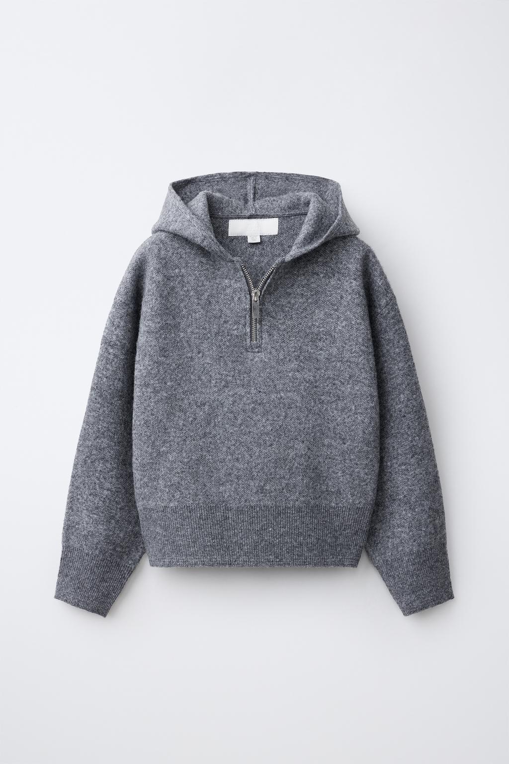 HOODED KNIT JUMPER