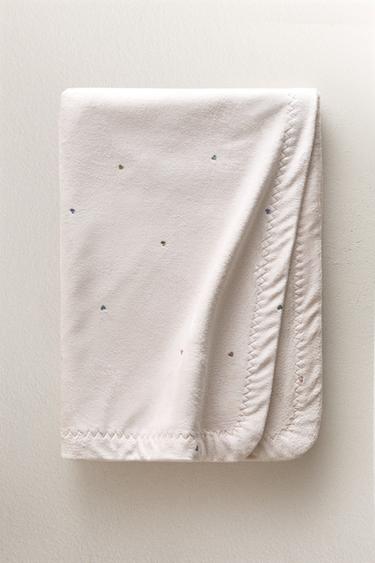 KIDS' HEART PRINT BLANKET - Pink by Zara