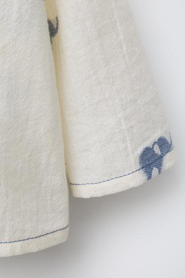 ELEPHANT JACQUARD SHIRT - Ecru / Blue by Zara - Image 3