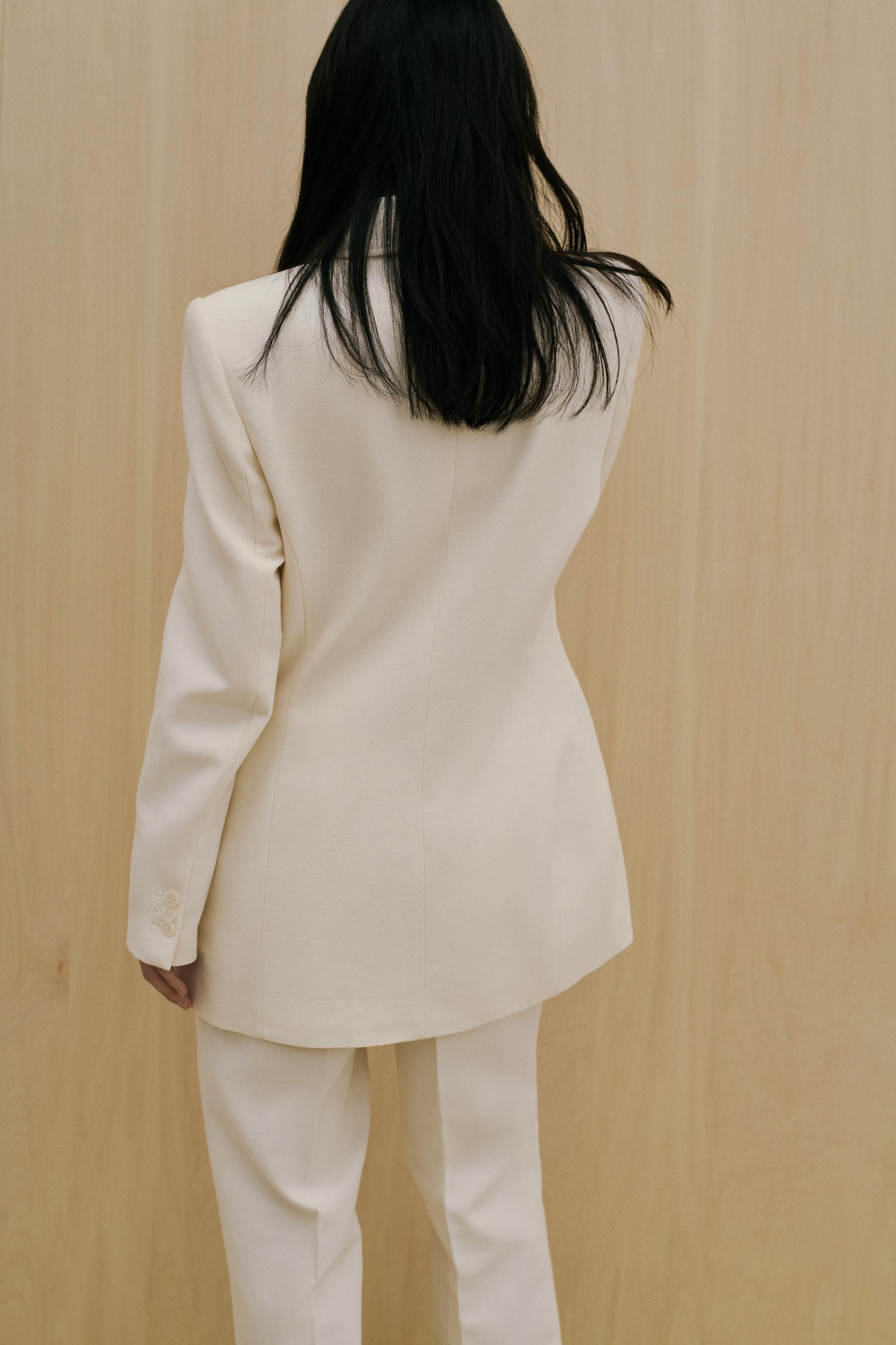 ☆ドイツ発*ZARA*新作*ロングダブルブレザー/ECRU☆ ロング ダブルブレスト ブレザー - エクリュ | ZARA Japan / 日本