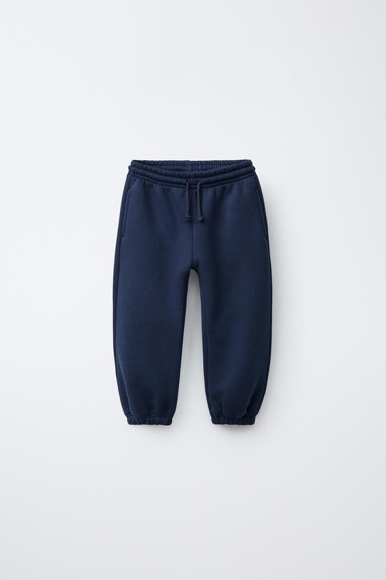 PANTALÓN FELPA - Azul de Zara - Imagen 0