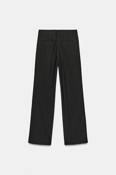 PANTALON À RAYURES TENNIS - Noir / Blanc de Zara - Image 6