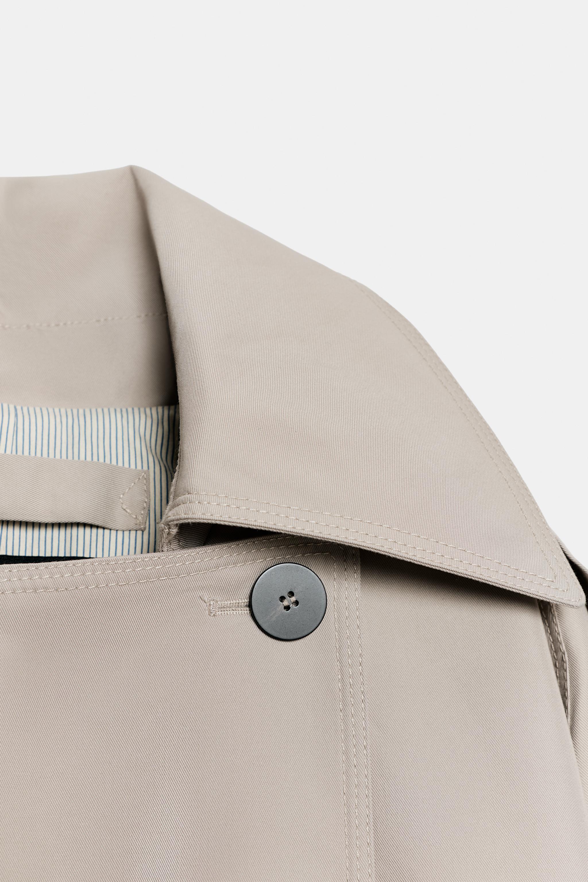 ZW COLLECTION OVERSIZED WATER REPELLENT TRENCH COAT