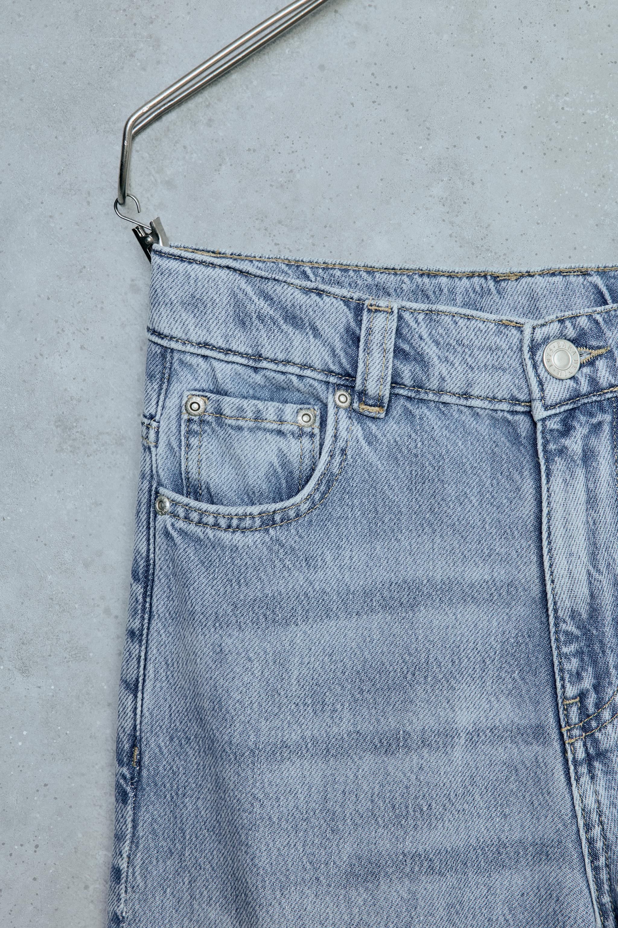 ボトムス・スパッツ main story loosejean ss25 8y STORIESZ - JEANS LOOSE COM BARRA DOBRADA - Azul-médio | ZARA Brasil