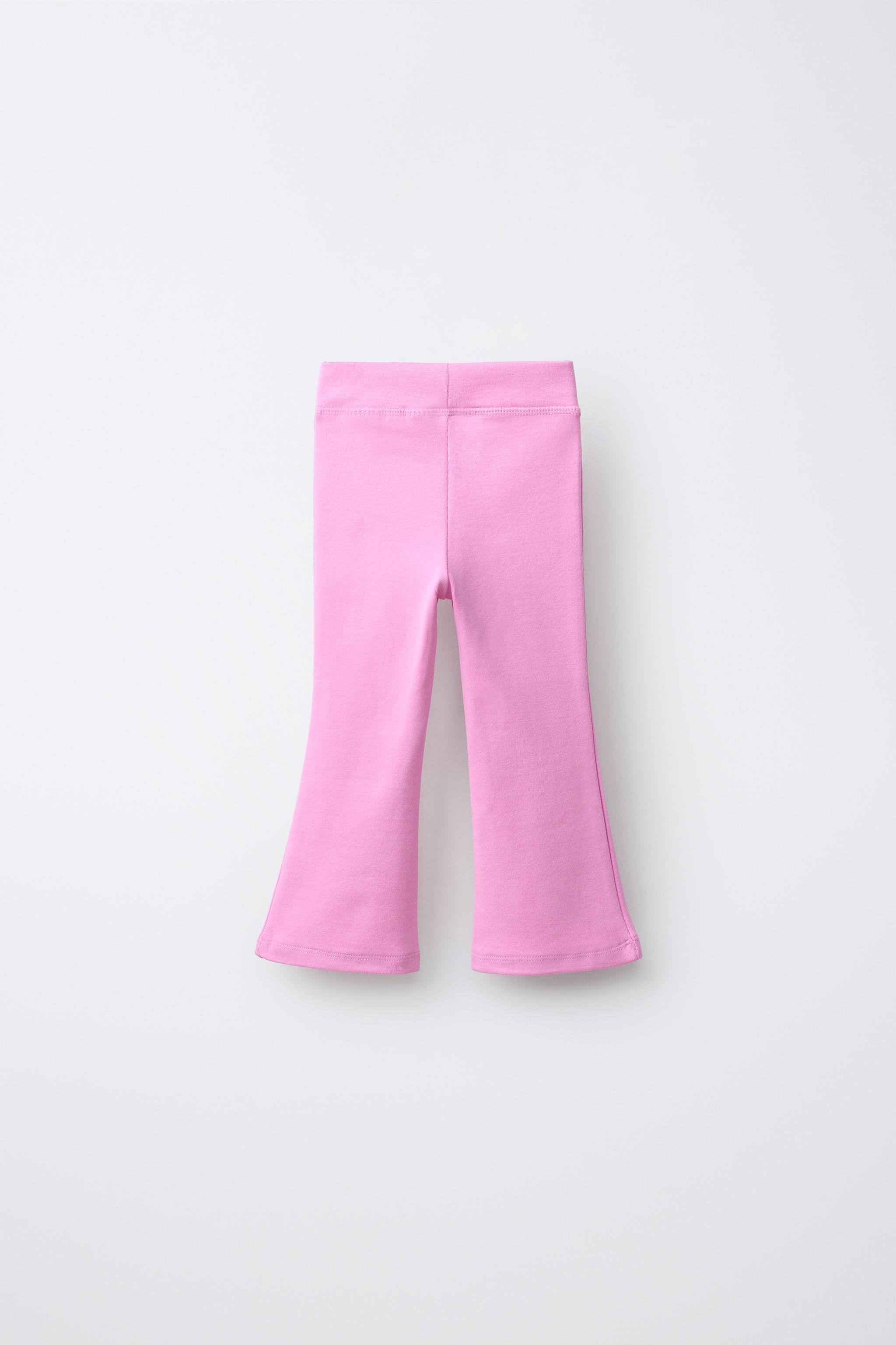 SPORTY FLARE LEGGINGS — Mid-pink
