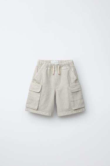 CARGO BERMUDA SHORTS - Sand by Zara - Image 0