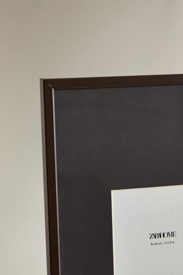 COLOURED METAL PHOTO FRAME - Brown by Zara - Image 2
