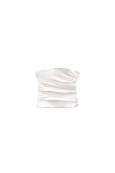 SATIN CORSETRY-INSPIRED TOP
