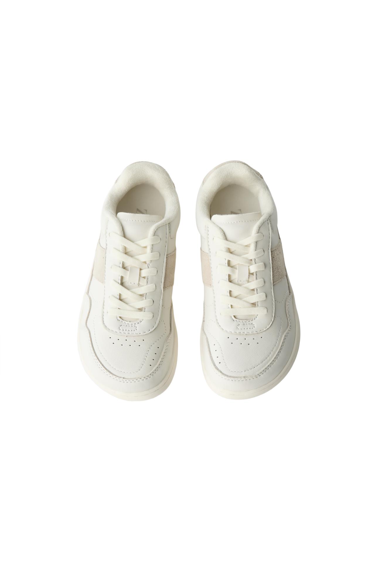 LEATHER BAREFOOT SNEAKERS — White