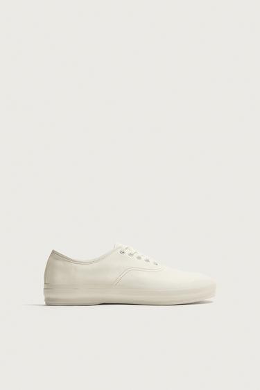 ZAPATILLA PIEL - Blanco de Zara