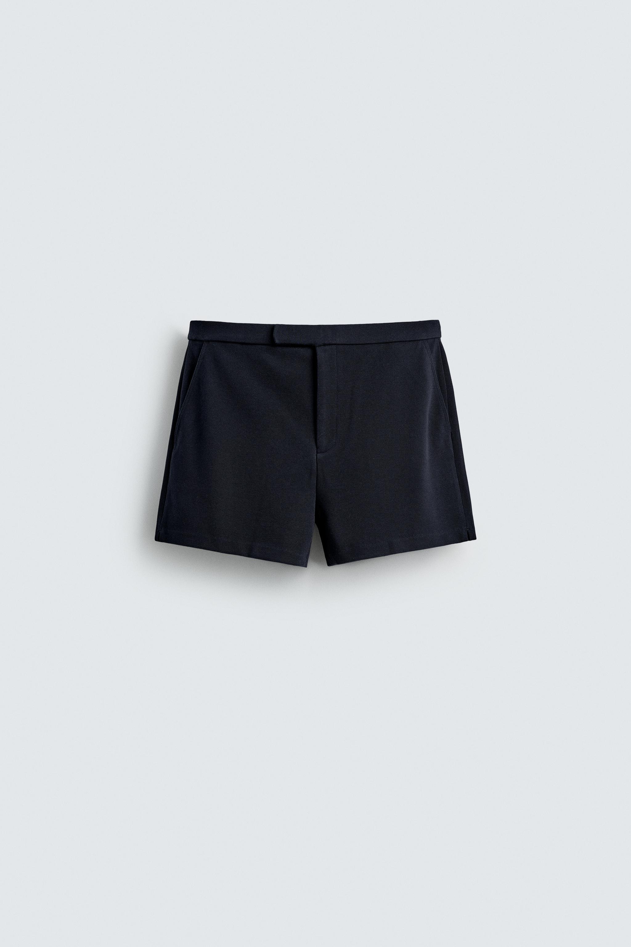 RETRO PIQUÉ SHORTS - Navy blue | ZARA South Africa
