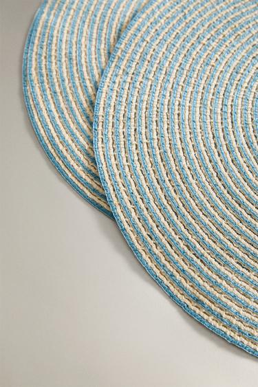 PACK OF ROUND PLACEMATS (PACK OF 2) - Light blue by Zara - Image 2