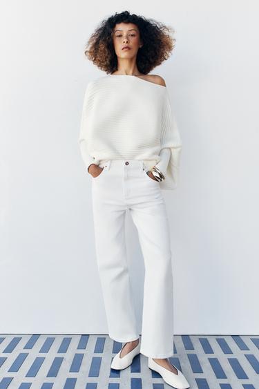 VOLUME TEXTURED KNIT JUMPER - White by Zara