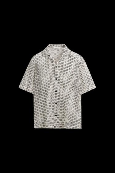 OPEN-WEAVE TEXTURED SHIRT - Black / White by Zara