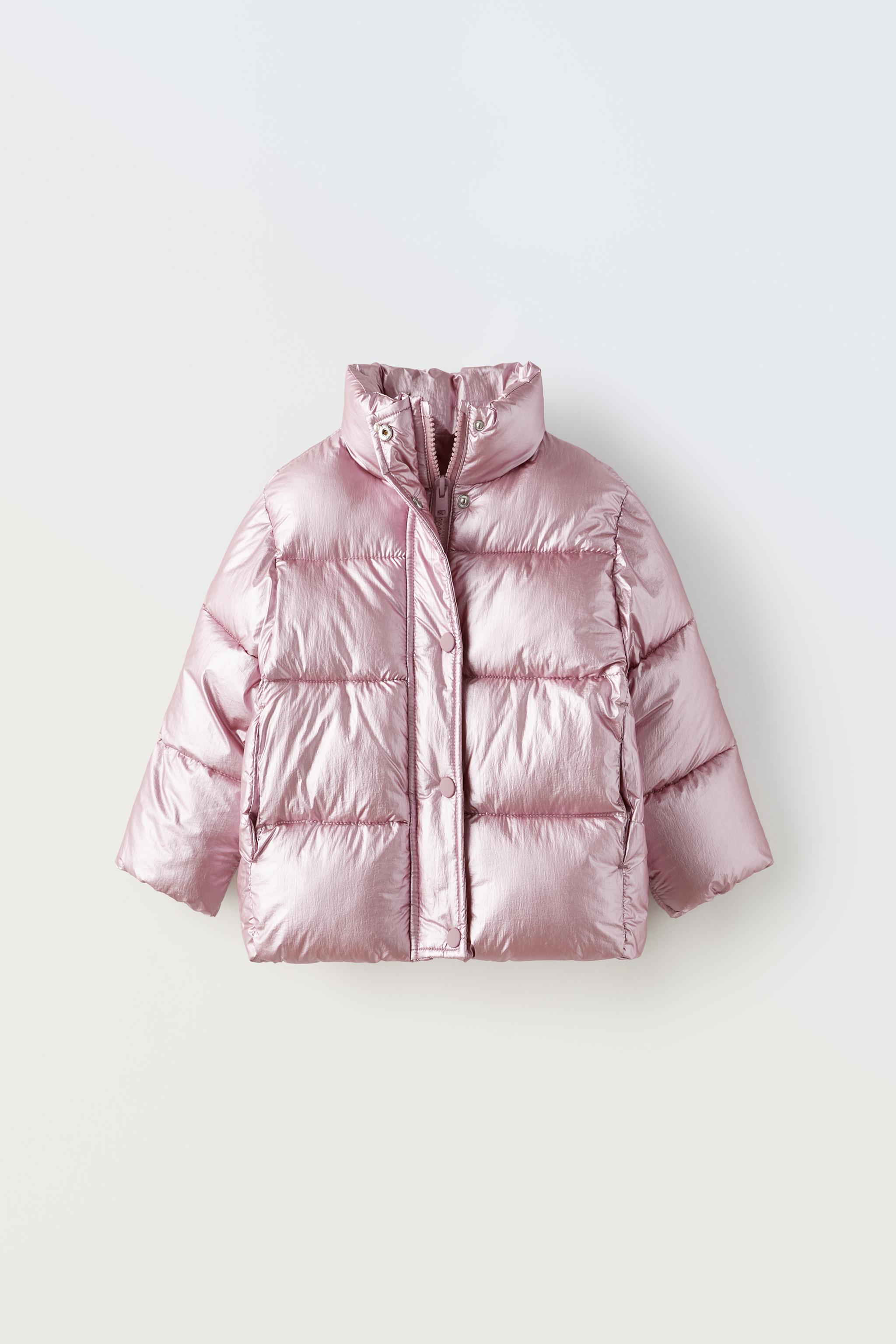 Zara metallic hotsell puffer jacket