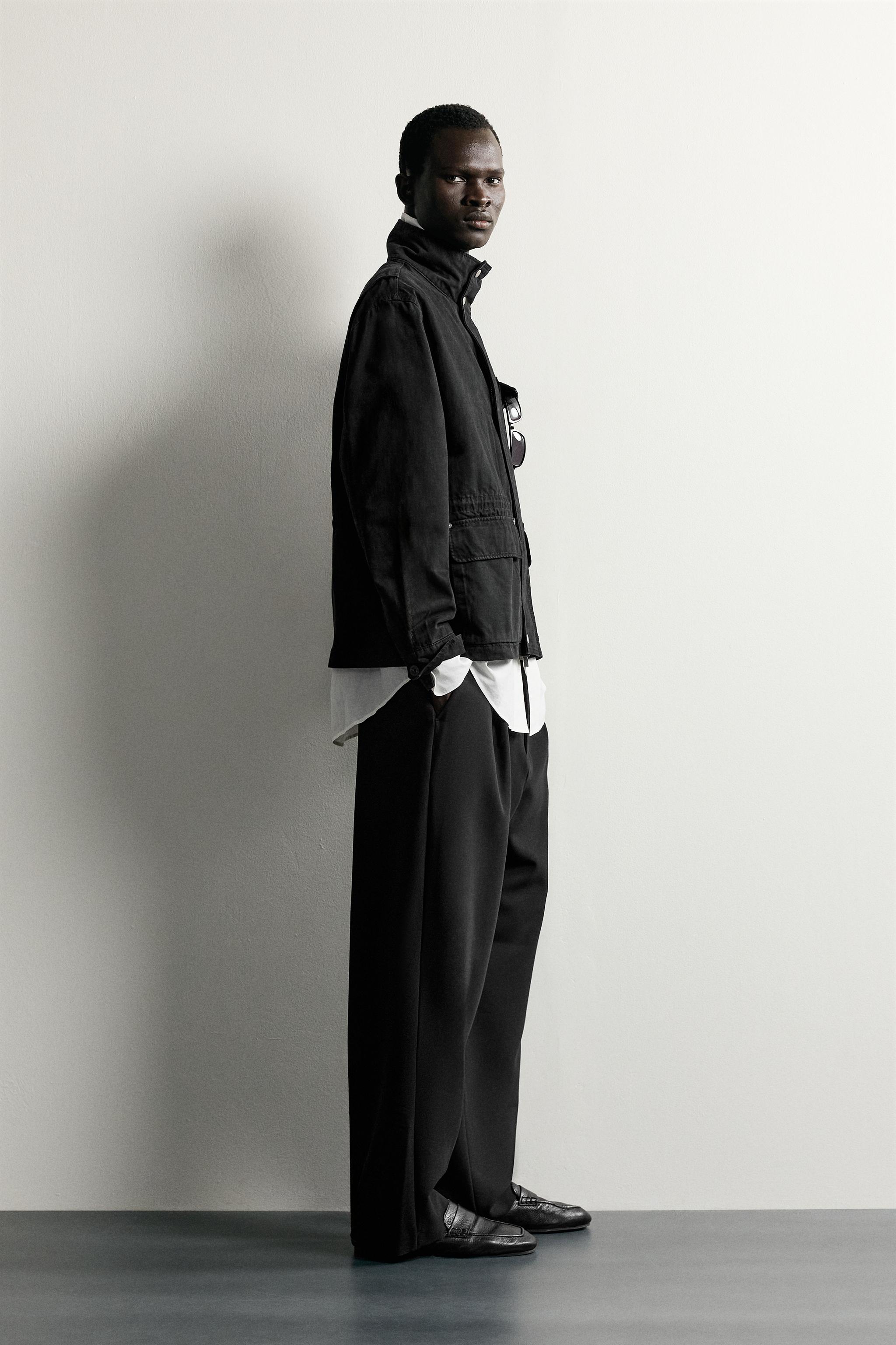 Zara RELAXED FIT UTILITY CEPLİ CEKET görsel 4