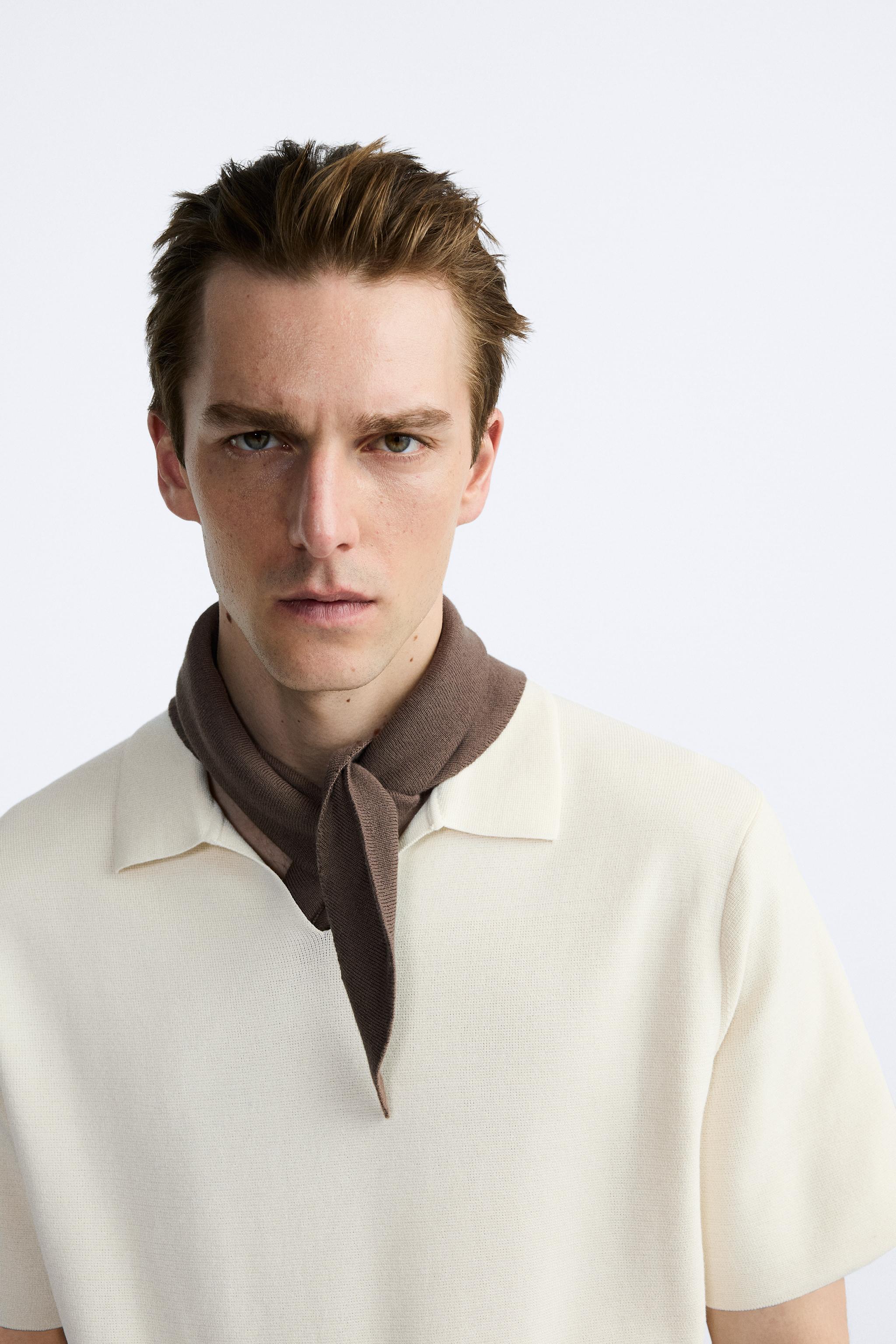 Zara white cheap polo neck