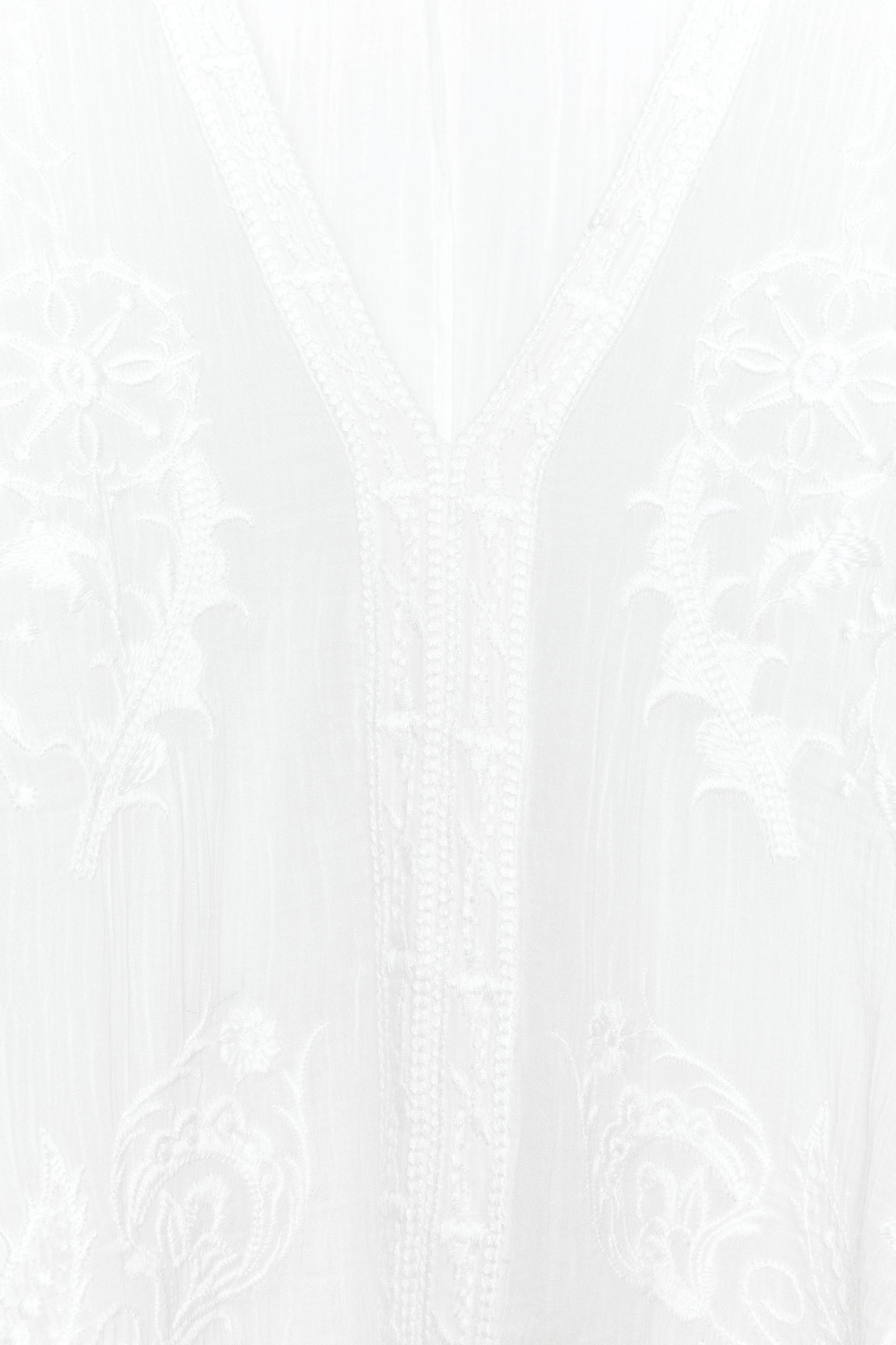 Женские блузки Zara ZW COLLECTION EMBROIDERED CAPE BLOUSE — фото 9