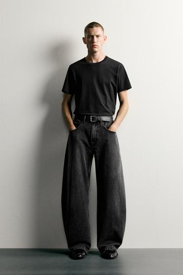 BALLOON FIT JEANS - Charcoal by Zara