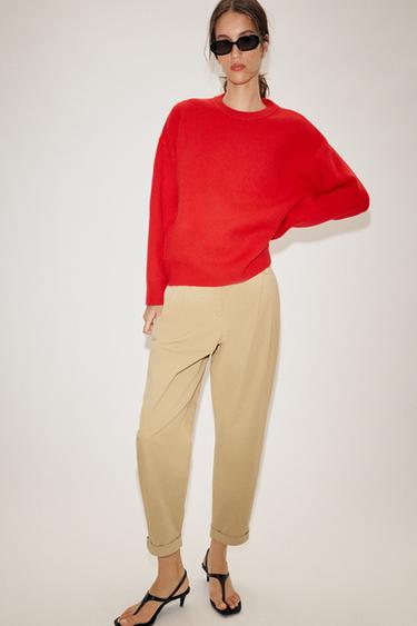 JERSEY PUNTO RIB - Rojo de Zara - Imagen 0