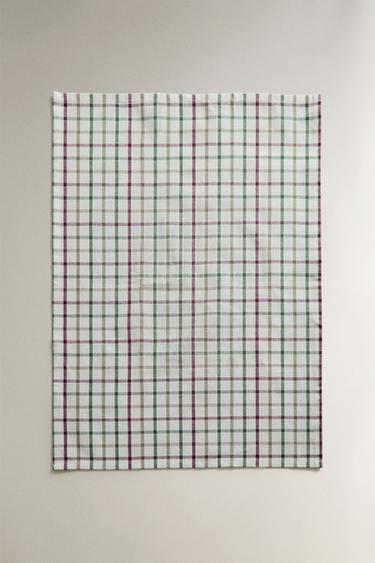 TORCHON RAYURES (LOT DE 2) - Vert de Zara - Image 1