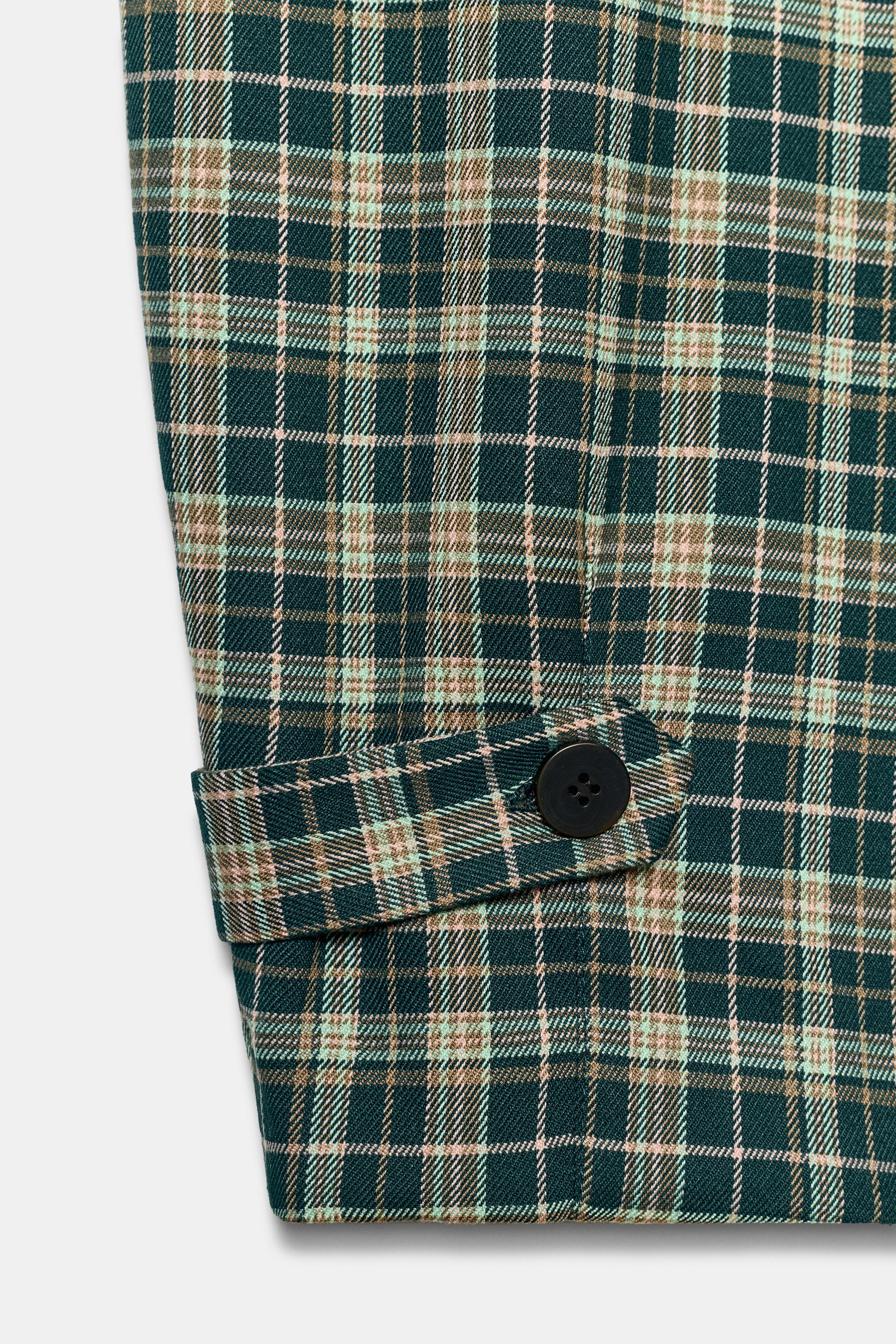 PANTALON À CARREAUX BAS PATTES