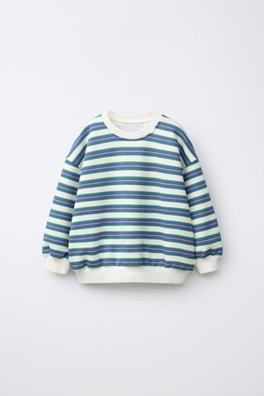 ТОЛСТОВКА В ПОЛОСКУ — Разноцветный от Zara
