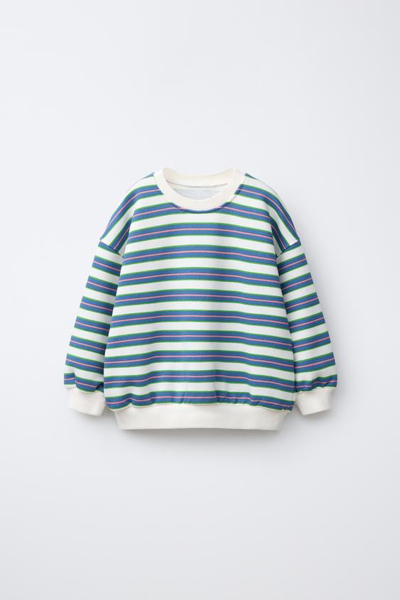 SUDADERA ESTAMPADO RAYAS - Multicolor de Zara - Imagen 0
